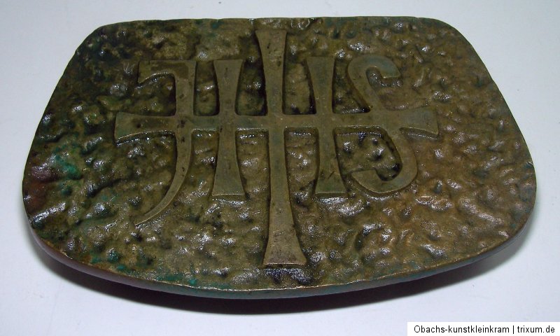Grabschmuck Weihwasserbecken Weihwasser JHS Weihwasserkessel Bronze