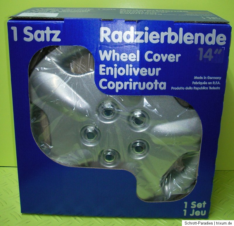 NO SCHROTT Radzierblenden Radkappen 14 Universal 4 Stück silber