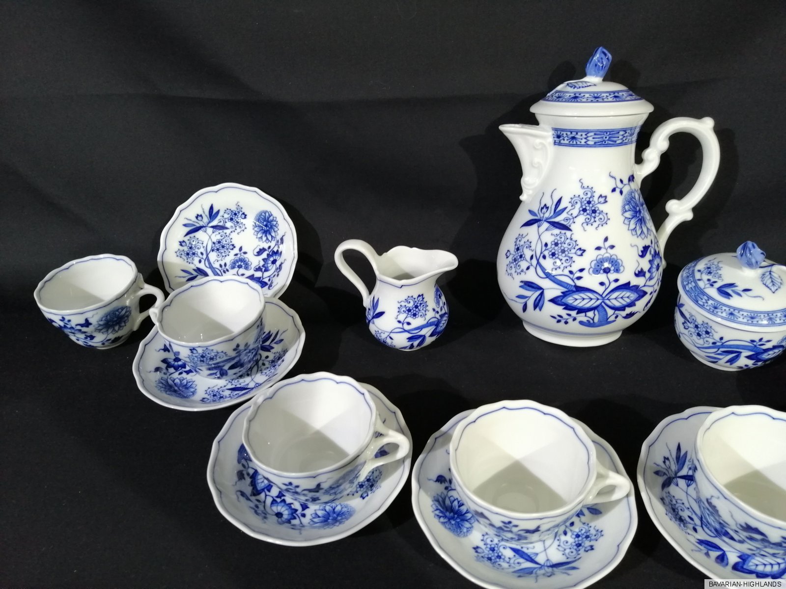 Hutschenreuther Zwiebelmuster Kaffeeservice für 7 Personen eBay