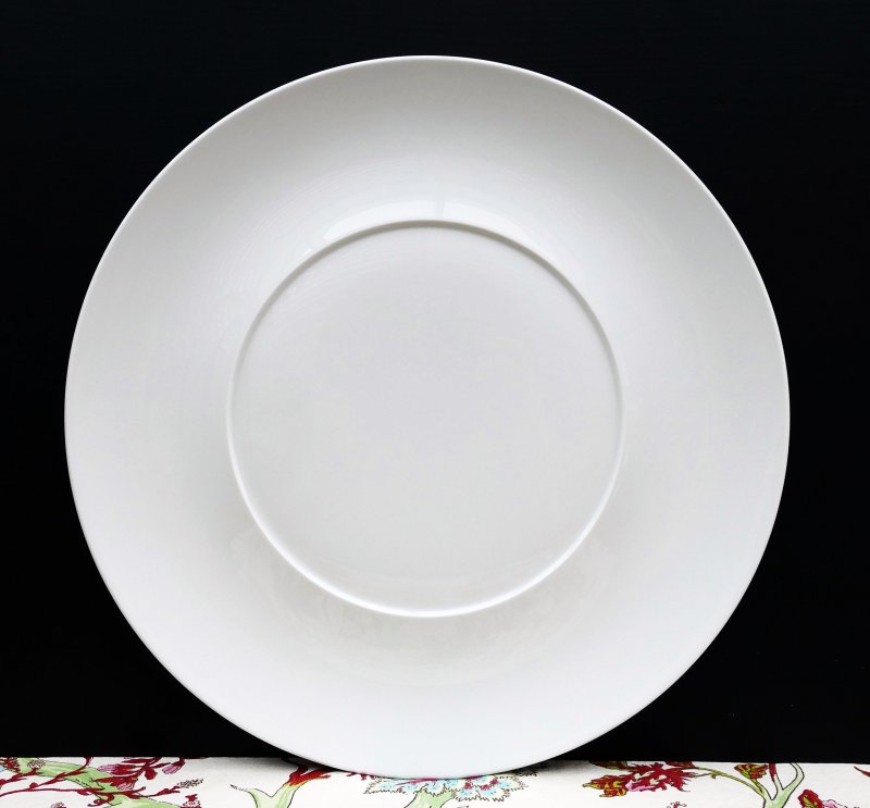 KPM Porzellan Rocaille Golddekor 15 Dessertteller 18,5cm weiss gold grünes Band