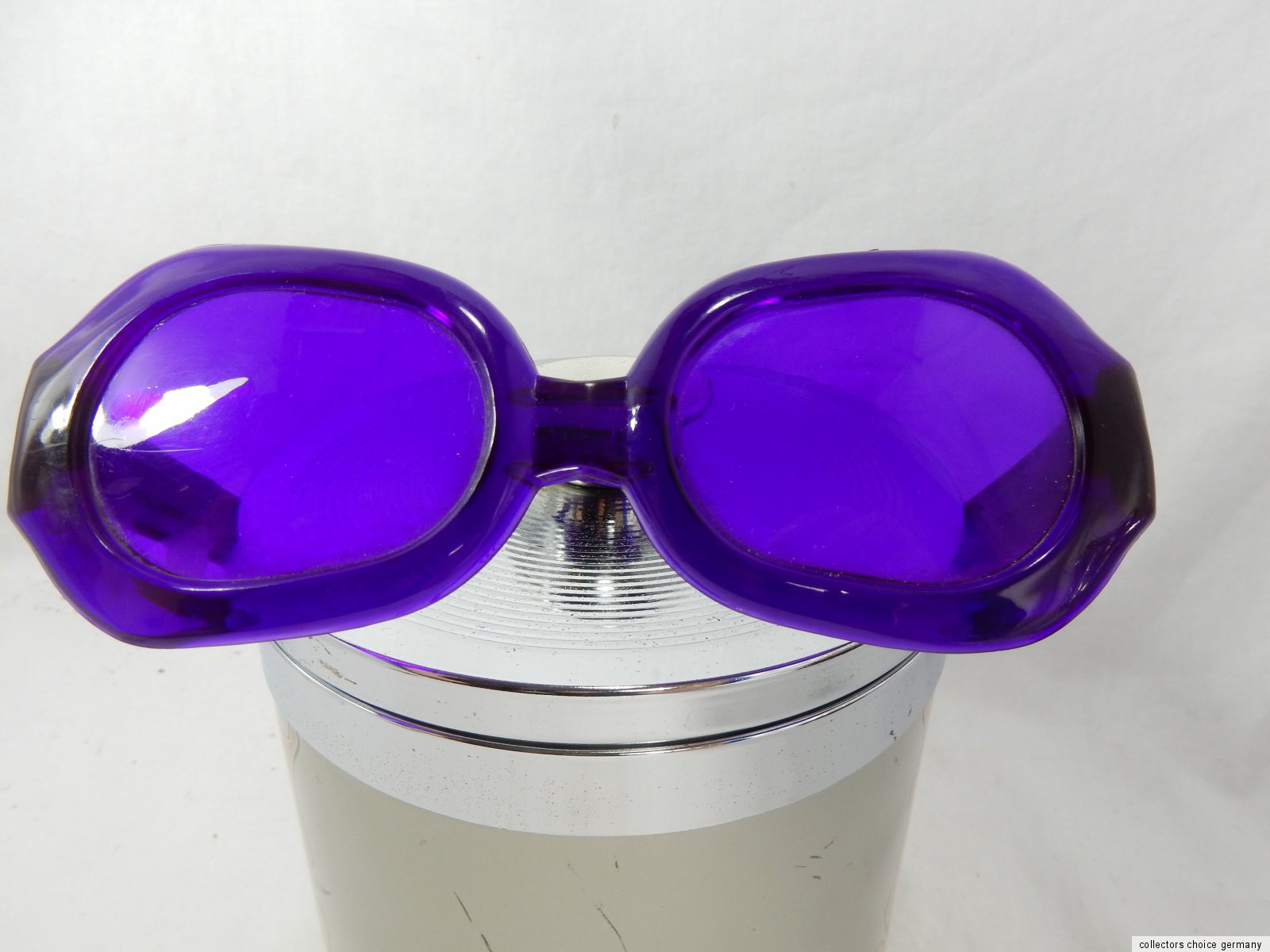 Rare Peter Max groovy 60's/70's ice bucket. Purple sunglasses