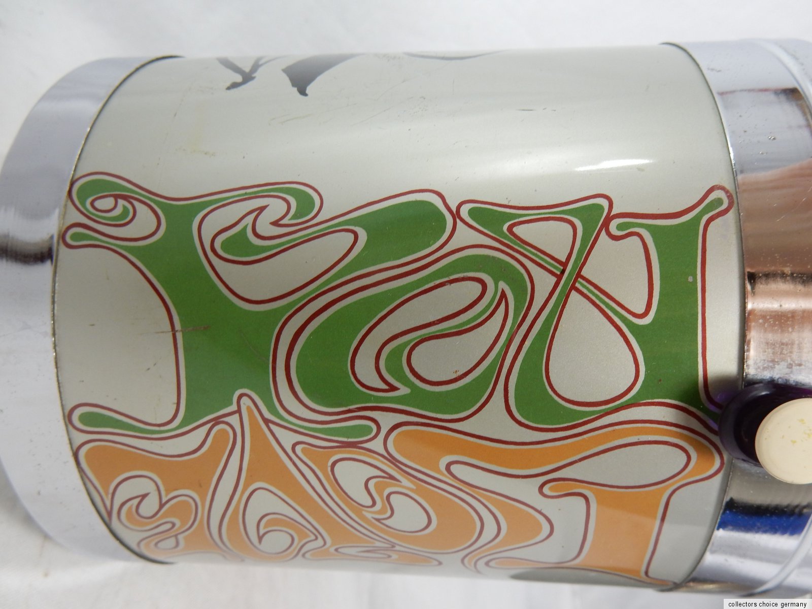 Rare Peter Max groovy 60's/70's ice bucket. Purple sunglasses