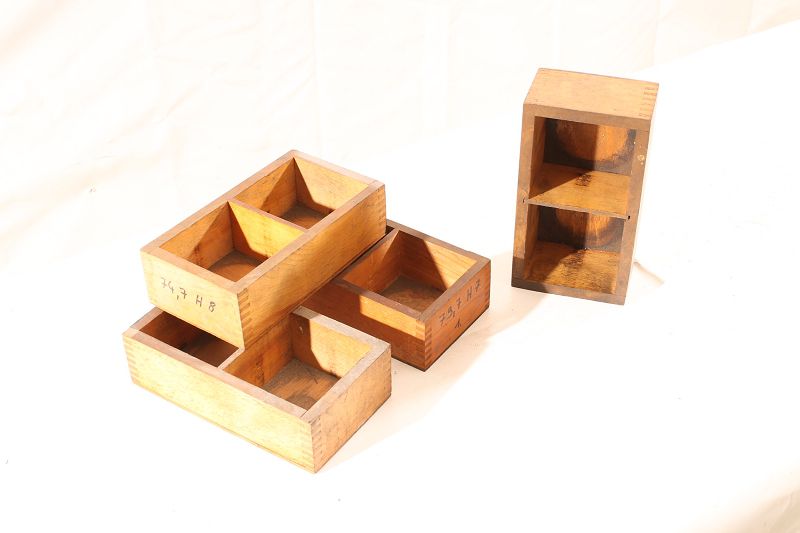 alte Kiste Holz 13x24x6cm Transportkiste Aufbewahrung Messwerkzeug vintage