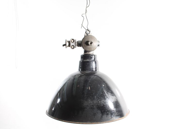 Schöne alte Emaillampe Art Deco Hängelampe Bar Küche Industriedesign Lampe