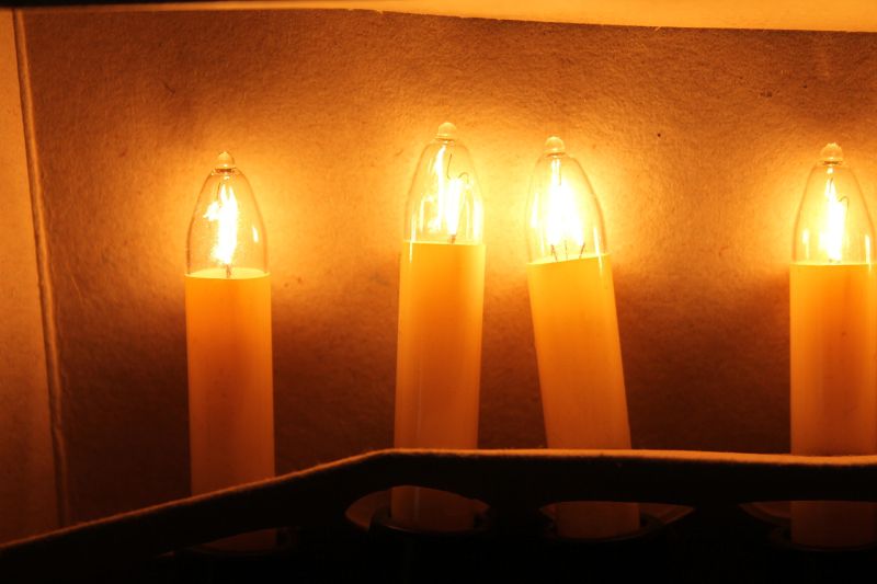 Alte DDR Lichterkette Beleuchtung Kerzen Baumbeleuchtung Weihnachten