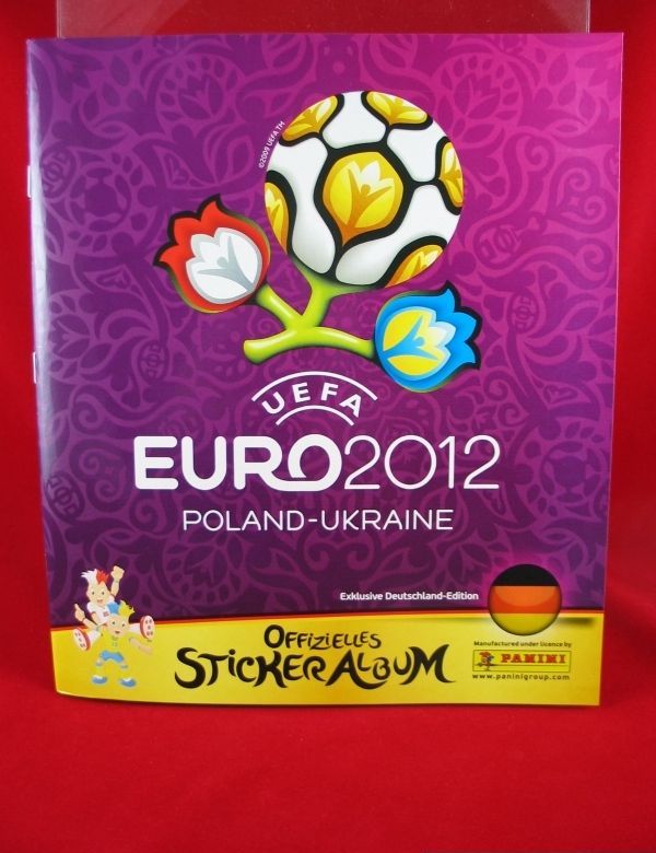 Panini Euro 2012 Album + 50 Tüten = 250 Sticker + Leeralbum EM 12 