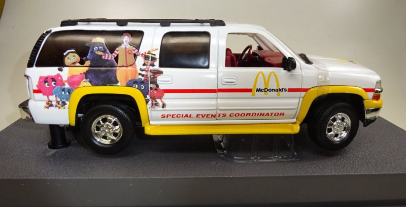 ミニカー CHEVY SUBURBAN/THE 2000 McDonald's Matchbox 2000 Chevrolet Suburban weiß 
