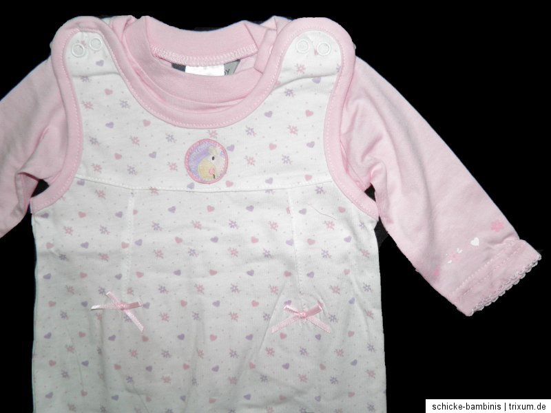 Baby Strampler-Set /"Kangaroo/" lila geringelt Jacky Langarm