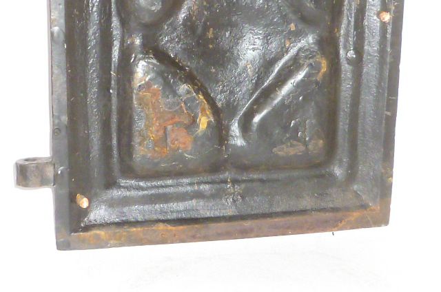 Alte Kamintür Ofen Kamin Gusseisen Ofentür Tür Guss Klappe Herd