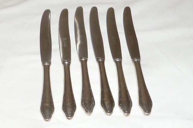 Antiguo Cazador Cubiertos de Plata 100er 6 Personas 24T Caja | eBay