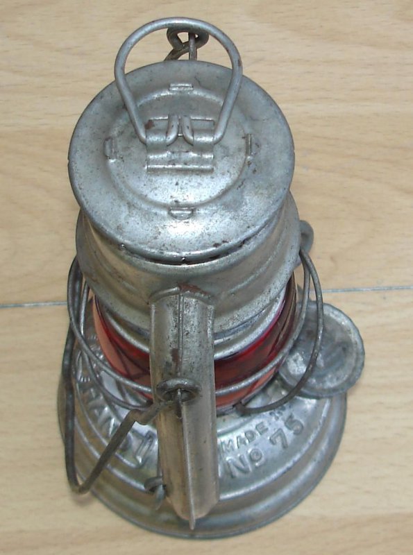 Feuerhand 75 ATOM Petroleumlampe mit rotem Glas um 1940 eBay