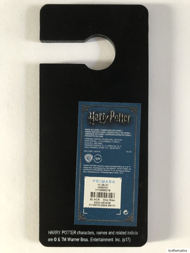 Harry Potter No Muggles Türhänger Türschild Türanhänger Deko Schild Holz Primark