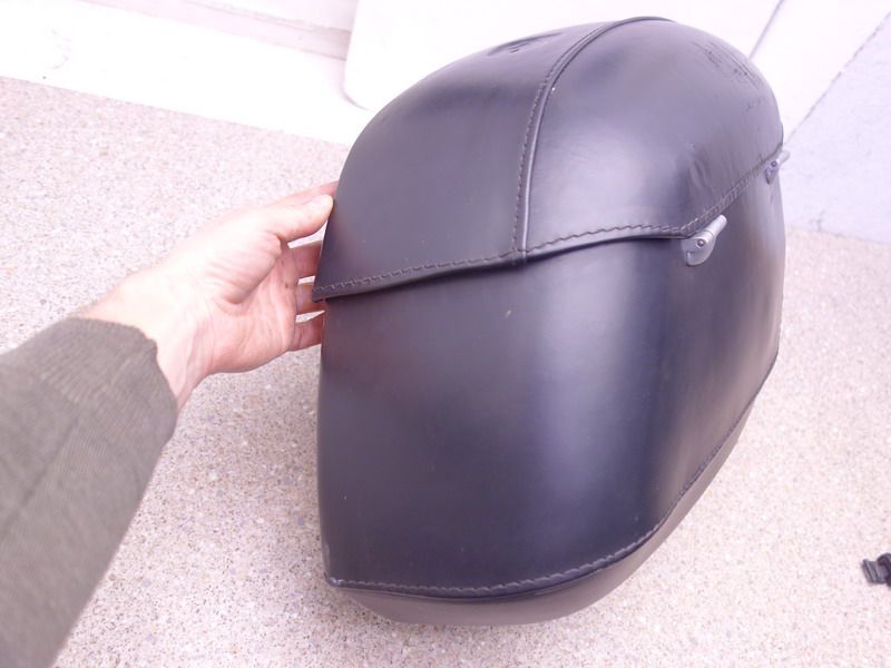 BMW R 1200 C Seiten Koffer Satteltasche LEDER saddle bag side case 20L