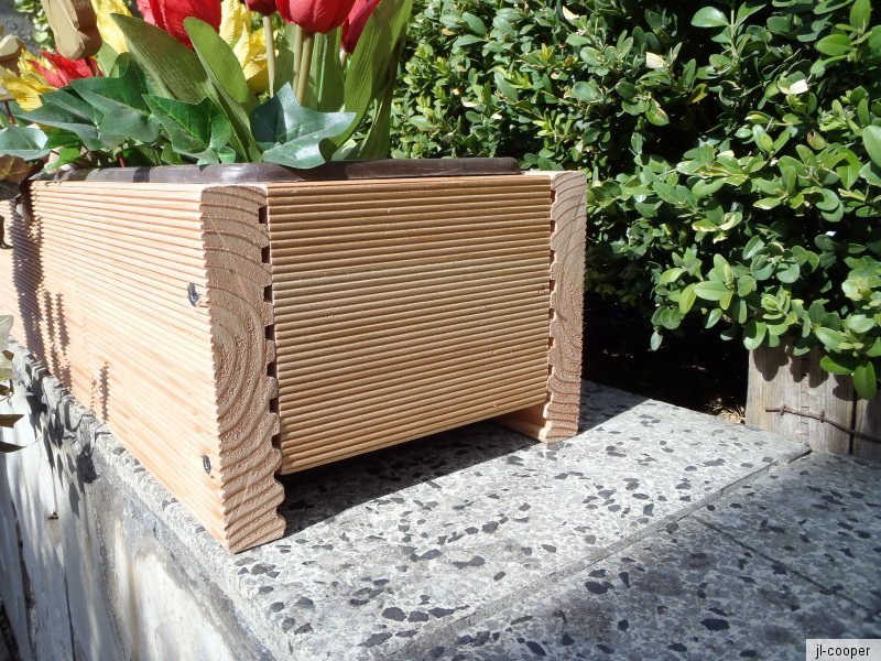 Blumenkasten Pflanzkasten 60 cm Verkleidung aus Holz - ohne Boden - natur |  eBay.de