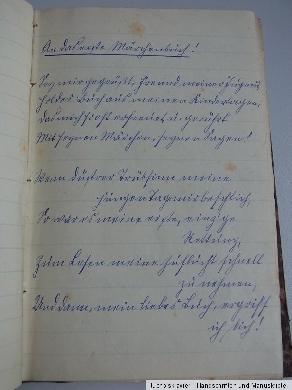 Handschrift Jugend Gedichte Karlsruhe 1882 Wohl Schauspieler Friedrich Moest Ebay