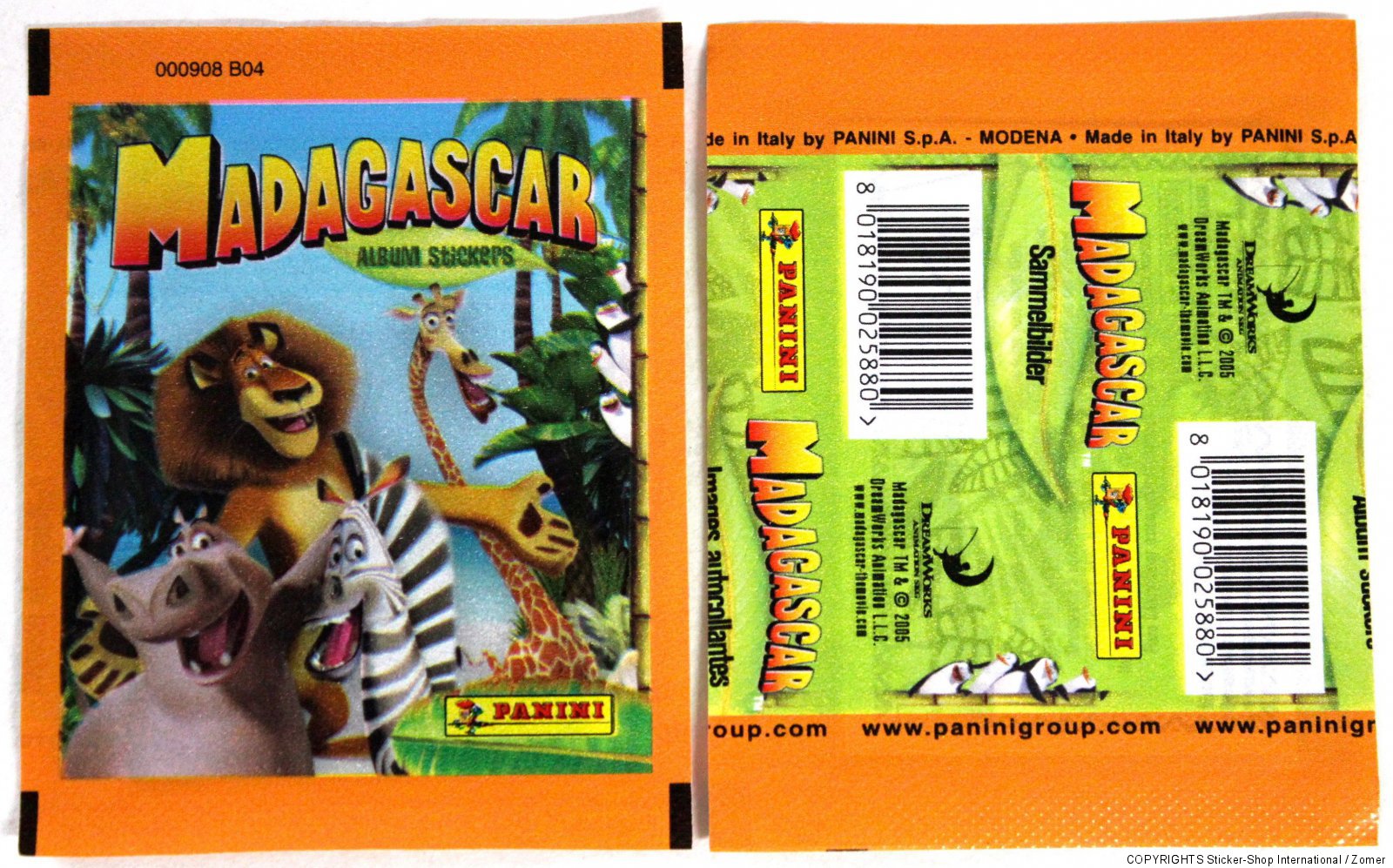 Panini Sticker MADAGASCAR 2005 RARE BOX DISPLAY 50 Packets Tüten MINT