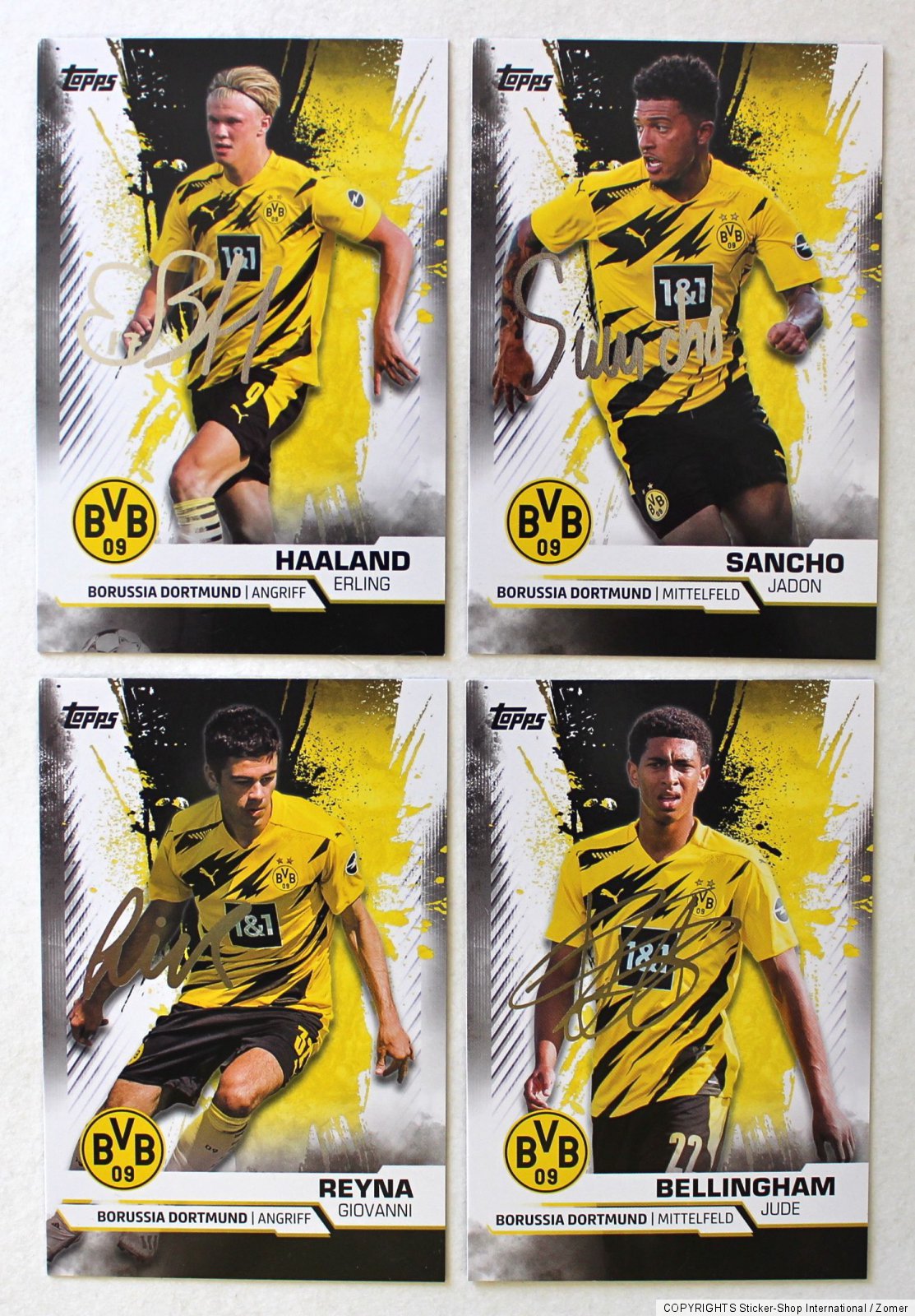 Topps BVB Borussia Dortmund TEAM-SET 20/21 2020/2021 30 KARTEN CARDS   Poster | eBay