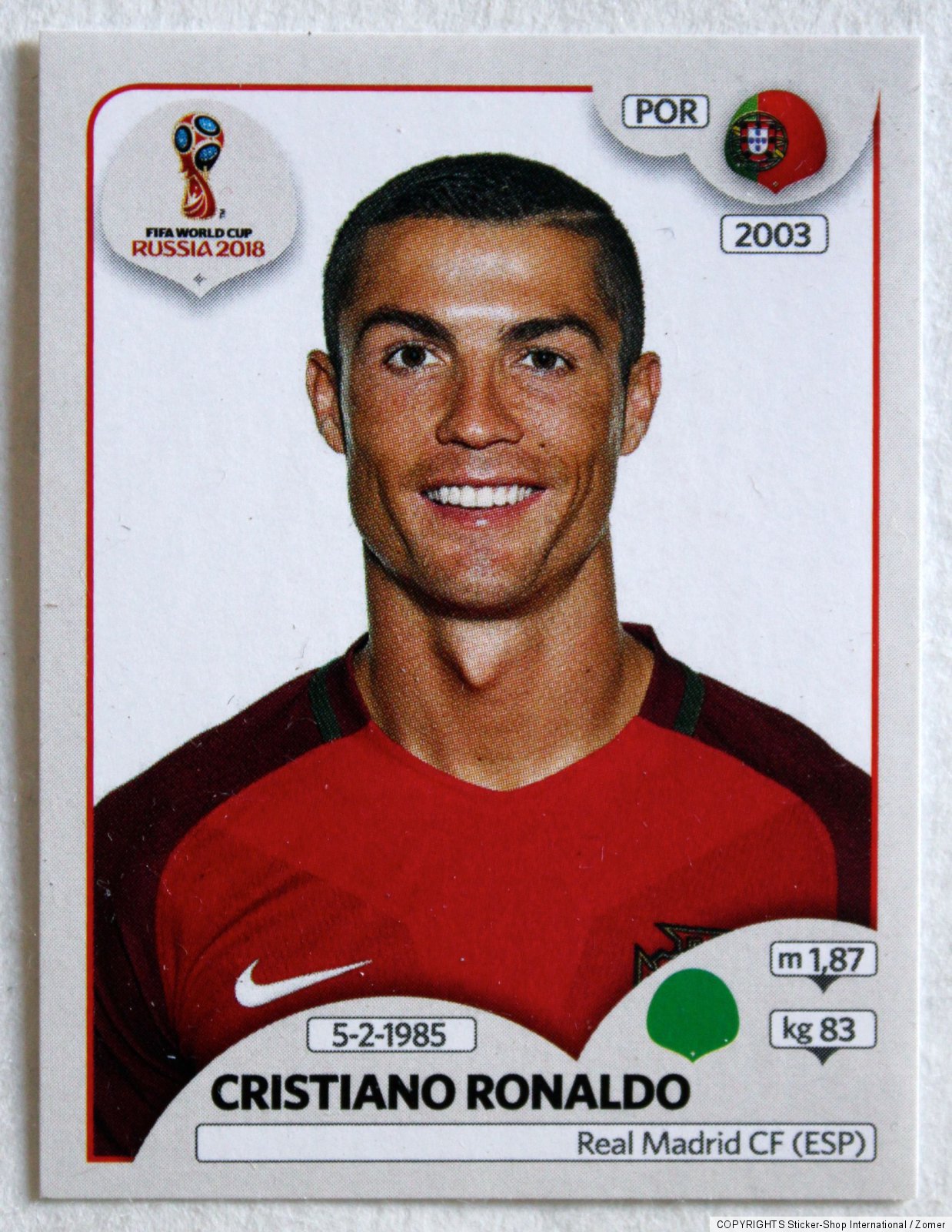 Cristiano Ronaldo Card