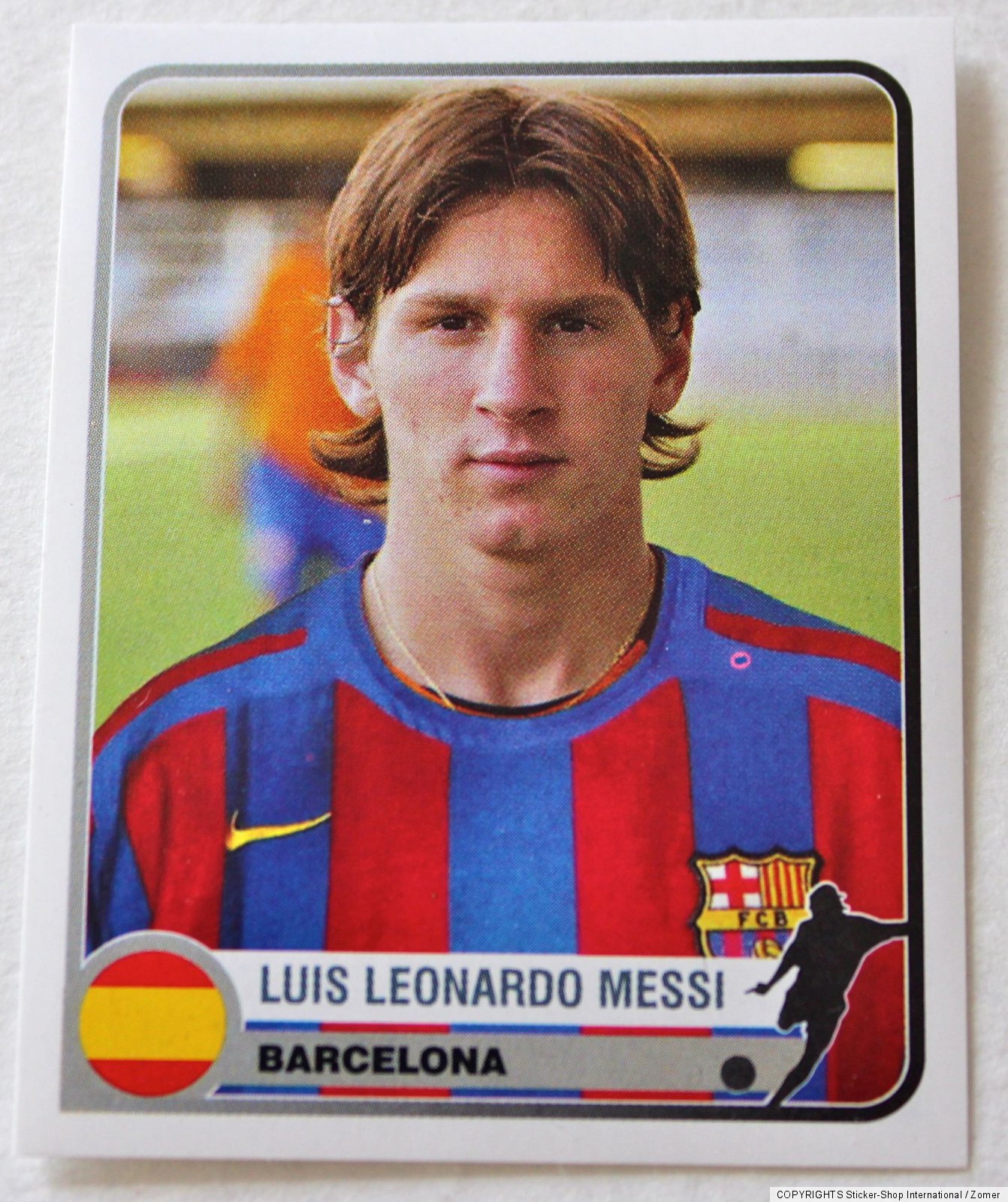 Panini Rookie Sticker Lionel Messi No. 74 Champions League 2005 Very