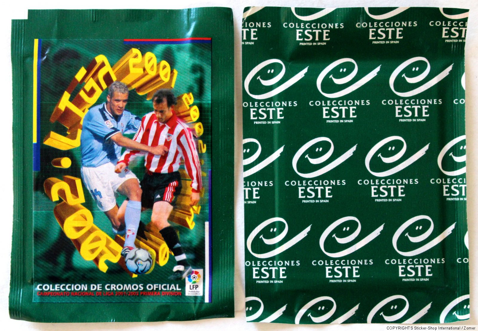 COLECCIONES ESTE La Liga España 2001/2002 01/02 DISPLAY BOX 50 Tüten packets 
