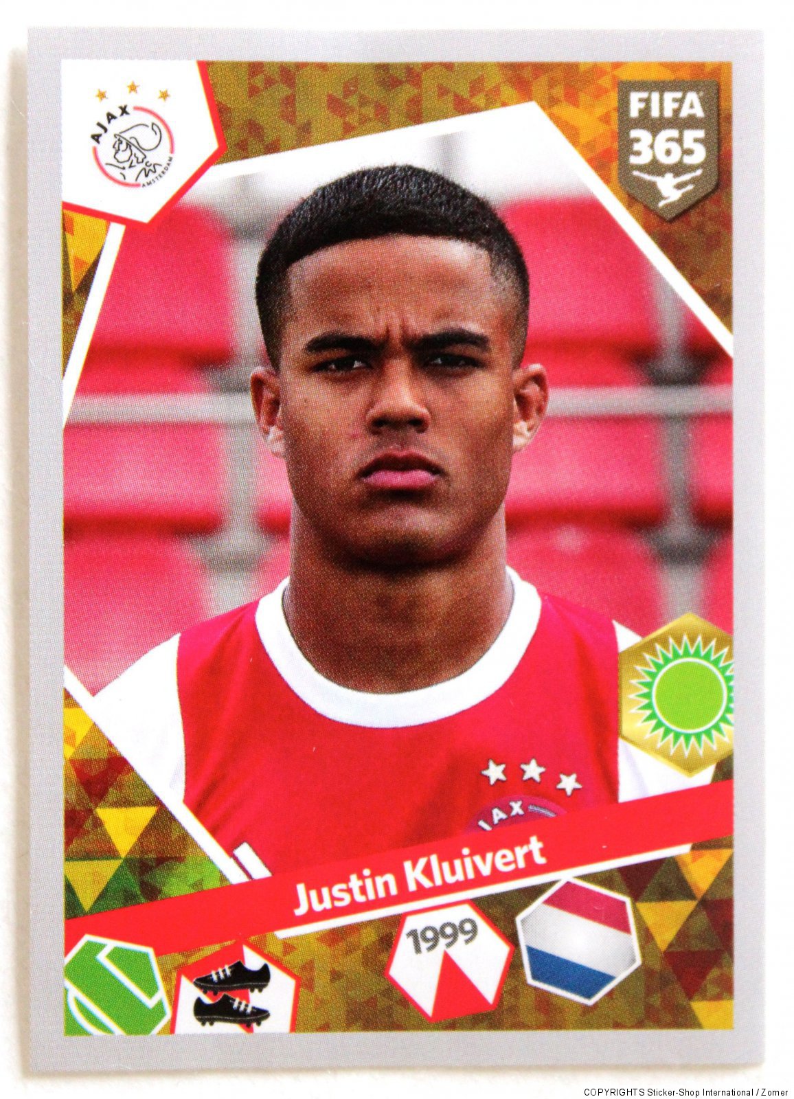 Panini Rookie Sticker Card Justin Kluivert No. 432 Fifa 365 2018 Rare
