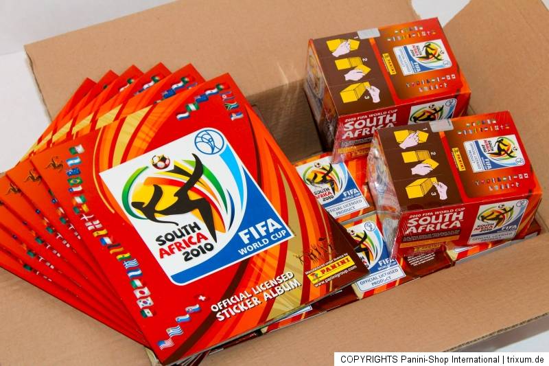 Panini WC WM 2010 South Africa – 12 x BOX DISPLAY + 6 x Leeralbum