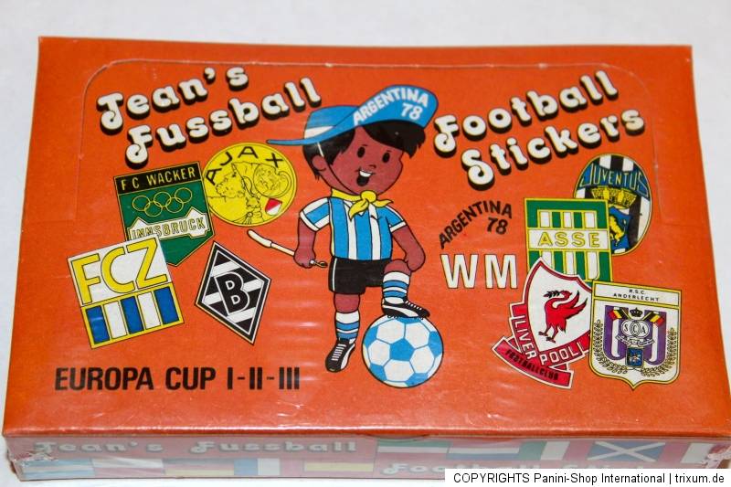 Panini JEAN‘S FUSSBALL WM ARGENTINA 78 1978 – SEALED/OVP DISPLAY