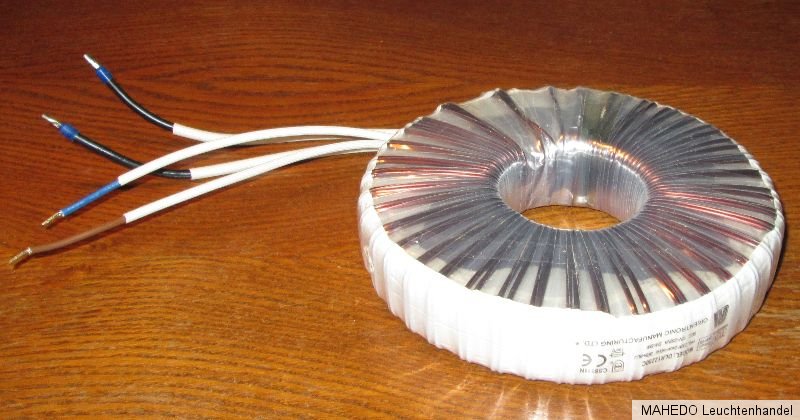 Ringtrafo Ringkerntrafo Ringkern Transformator Halogen Trafo 250W 12V ...