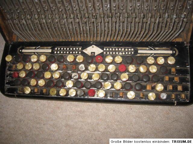 HLAVACEK Chromatic button Accordian accordion needs repair