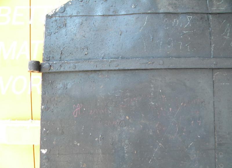 1840 Tür 193cm BLECHTÜR EISENTÜR Schmiedeeisen Metalltür mehr