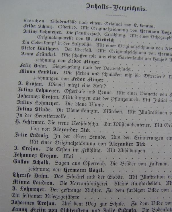 DEUTSCHE JUGEND Bd 4 J Lohmeyer 1887 Kinderzeitschrift Erzählungen 