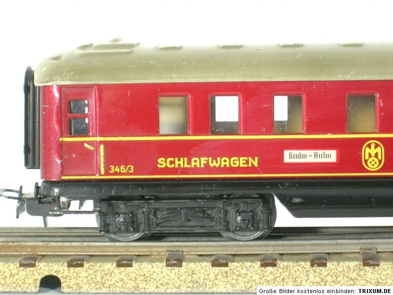 Märklin H0/00 sehr seltener D Zugwagen 346/3,Schlafwagen,nur 1953