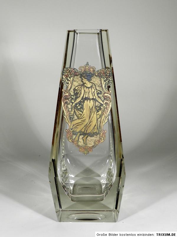 Ludwig Moser Karlsbad Glas ° Oroplastischer Jugendstil Dekor ° Art Nouveau Glass Ebay