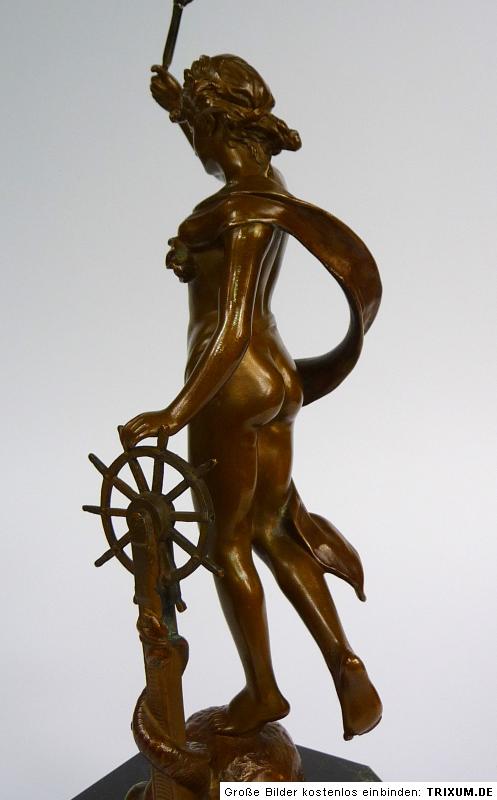 Bronzefigur Göttin sign. Eisenberger / Gladenbeck Berlin um1900 