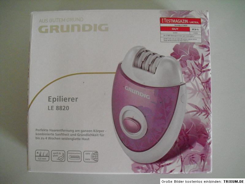 Grundig Epilierer mit Rasiererkopf LE 8820   neuwertig 