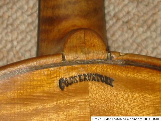 Interesting old violin violon Conservatori Stradiuarius  