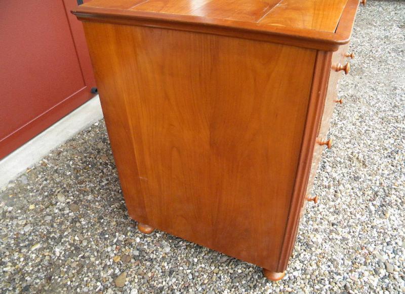 1870 späte unrest. KIRSCHE BIEDERMEIER KOMMODE Kirschbaum furniert