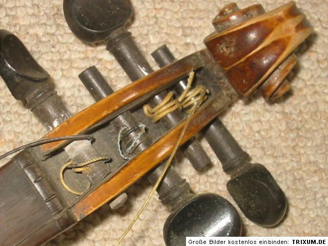 old violin nice flamed NR Stainerbranding violon 1 part back  