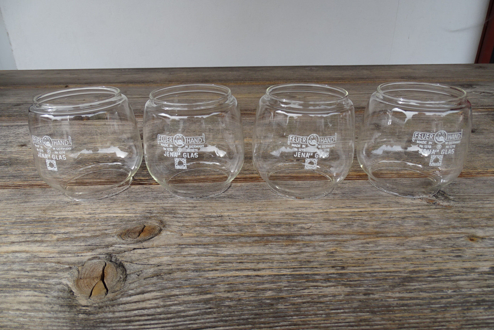 1 orig FEUERHAND 1275 1276 Jena er Glas Schott & Gen Mainz