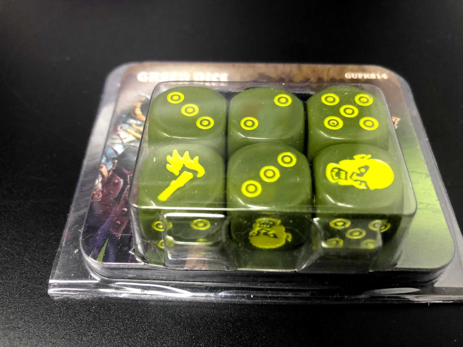 Zombicide Black Plague / Green Horde - Green Dice Set - Neu New